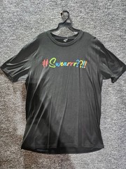 District Perfect Tri Black Graphic Men’s Crew Neck Short Sleeve T-Shirt Size L