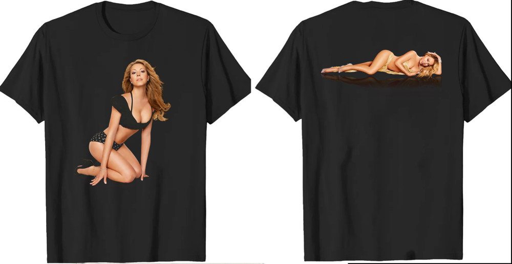 Unisex Shirt All Size Mariah Carey 2-sides black color II292