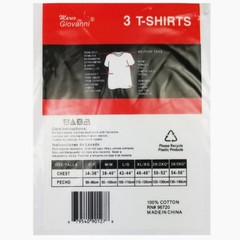 New 3 Pack Mens 100% Cotton Tagless Crew-Neck T-Shirt Undershirt Tee White S-XL