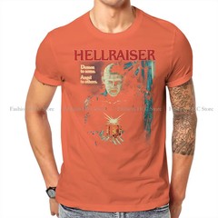 Hellraiser Pinhead Shirt S-6XL Mens Black Cotton Horror Movie Graphic Tee Y2K
