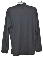 32 Degrees Heat Mens Black High Neck Stretch Comfort-Fit Long Sleeve T-Shirt M