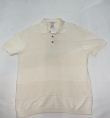 H&M Regular Fit Ribbed Polo Shirt Size Medium