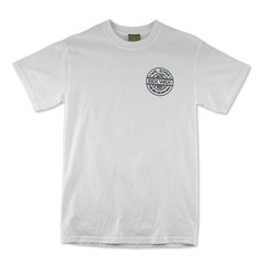 Sex Wax Mens Regular Short Sleeve Pinstripe Tee in White – Large