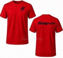Mechanic T-Shirt Snap-On Style | 100% Cotton Work Tee | Durable Print | Men’s