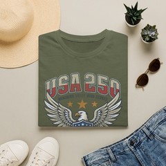 USA 250 Veteran Edition T Shirt 1776-2026 Patriotic Eagle Tee
