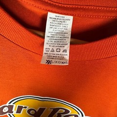 Hard Rock Cafe Santo Domingo T-Shirt Mens XXL Orange Dominican Republic