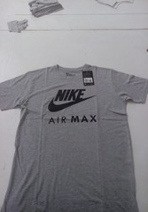 Nike Men’s Air Max T-Shirt Swoosh Logo Athletic Active Wear Grey Size Small