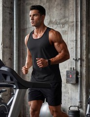 Men’s Workout Tank Tops Gym Sleeveless UPF 50+ Summer Sun Shirts Quick Dry Tops