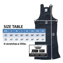 Plain Men’s G-unit Tank Top BULK Muscle Square Cut [JOHN SON] Super Heavy Weight