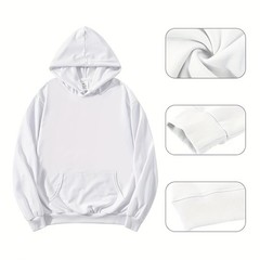25 Pack Blank White Unisex Hoodies S-2XL Sublimation DTF Heat Transfer Bulk Lot