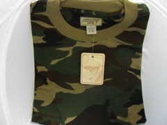 Camouflage Camo SS T-Shirt Waffle Knit Big Mens TEE 6X WOODLAND Brand New N Pack