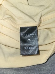 Unbound Merino Shirt Mens XS Yellow Solid 100% Merino Wool Crew Neck T-Shirt