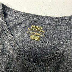Polo Ralph Lauren Shirt Men Sz L Crewneck Short Sleeve Tee Charcoal Gray Pony