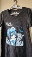 Sebastian Michaelis T-Shirt Black Butler Ciel Phantomhive Medium New D25 Nice