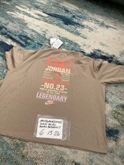 NWT Nike Air Jordan Flight Oversized T-Shirt Khaki & Iced Carmine Men’s Sz XL