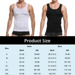 Men Slimming Body Shaper Vest Abs Abdomen Compression Shirts Workout Tank Tops