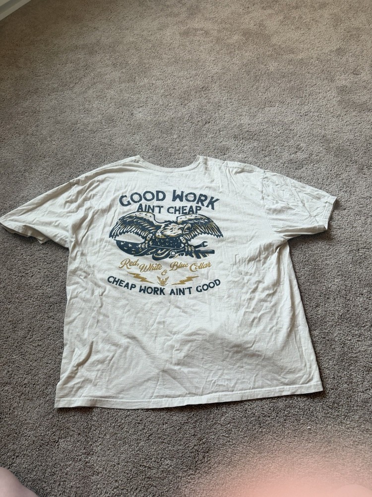 Jedco Men’s Blue Collar T-Shirt Size XXXL