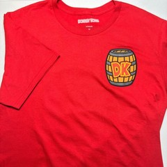Nintendo Donkey Kong Graphic T-Shirt Red Retro Gaming DK Barrel Men’s Size M