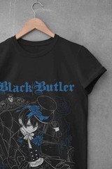 Black Butler T-Shirt Ciel Phantomhive Shirt Sebastian T-Shirt Yana Anime Tshirt