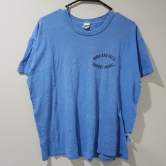 Vintage 70s Russell Athletic Gold Yellow Tag Classic USA T Shirt Distressed READ