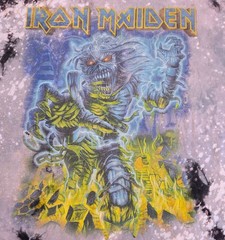 Iron Maiden Somewhere Back in Time Graphic Tie-Dye T-Shirt