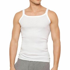 Holeproof All Seasons Waffle Knit Men White Singlet Tank Top Undergarment M19642