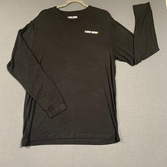Firm Grip Mens XL Black Long Sleeve Performance T-Shirt Logo Workwear Stretch