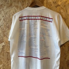 Vintage 1988 the mission live rare White Large Short Sleeve T Shirt