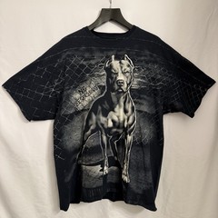 DOM “No Trespassing” Pitbull Dog Graphic T-Shirt 3XL / XXXL