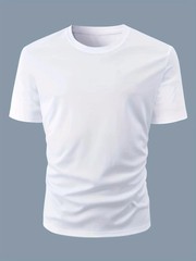 Men’s Summer Cotton Loose Fit Letter Print T Shirt Casual Tee Tshirt Casual Gift