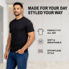 Men’s Casual Crew Neck T-Shirt Tee (S-3XL) Free Shipping