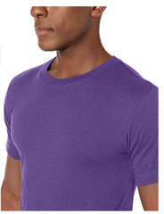 AquaGuard Men’s Heavyweight Combed Ringspun Cotton T-Shirt 2pk Vintage Purple 4X