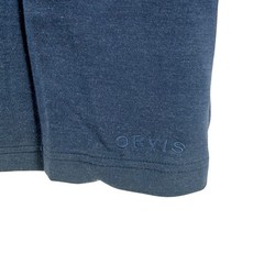 Orvis Classic Collection Pullover Shirt Mens Blue Large Long Sleeve Size L
