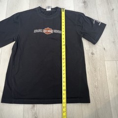 Harley-Davidson Men’s Medium Black Skull Graphic T-Shirt Embroidered Logo