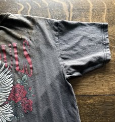 Garage Free Souls Distressed Music Festival T Shirt Sz Large Gray Grunge Tee