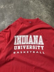 Indiana Hoosiers Basketball T-Shirt Adidas Single Stitch XL Made In Usa Red Vtg