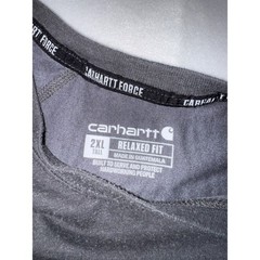 Carhartt Force Mens Tall Gray Relaxed Fit Pocket T-Shirt TK4616-M 2XL