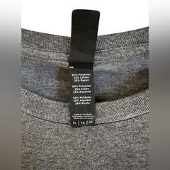 District Perfect Tri Long Sleeve “Rest Day” Graphic Tee Gray XL