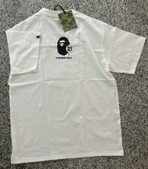 A Bathing Ape BAPE Ape Head 31 Tee White Graphic Crew Neck Regular Fit M