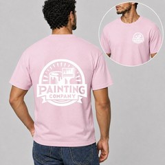 Men Personalised Work T Shirt Custom Trade Company Logo Painter Mechanic Plumber