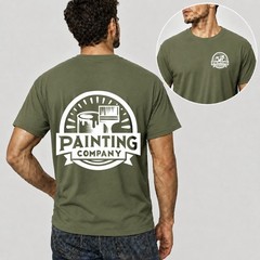 Men Personalised Work T Shirt Custom Trade Company Logo Painter Mechanic Plumber