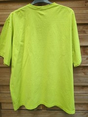 Carhartt Pocket T Shirt Lime Green Distressed Size XL Cotton Pit To Pit 26