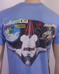 vintage 80s Columbia STS 5 Space Shuttle T-Shirt 1982 Astronaut single stitch L