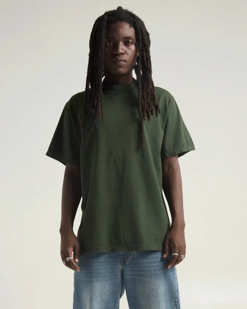 Shakawear Men Forest Max Heavyweight Short Sleeve Tee Shirt 7XL Big Tall Blank T