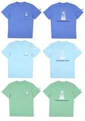 Vineyard Vines Men Crew Neck BACKBOAT LINE Graphic T-Shirt Tee XS S M L XL 2XL