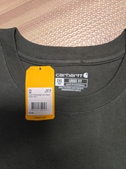 Lot of 3pcs Carhartt Mens Basic T-Shirt Green Pockets Loose Fit Big&Tall 2XL NEW