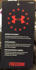 Under Armour UA Freedom Flag Logo Men’s T Shirt Tee Cotton Blend S M L XL XXL
