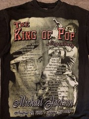 Y2K 2000s 2009 Michael Jackson King Of Pop Faded Music Memorial Shirt Men’s XL