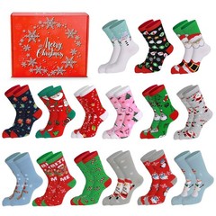 15 Pack Adult Teen Womens Christmas Socks Holiday Stocking Size 510 Gift