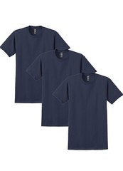 Lot Of 3 Gildan Men’s Ultra Cotton Plain Crew Neck Short Sleeves T-Shirt (G200)
